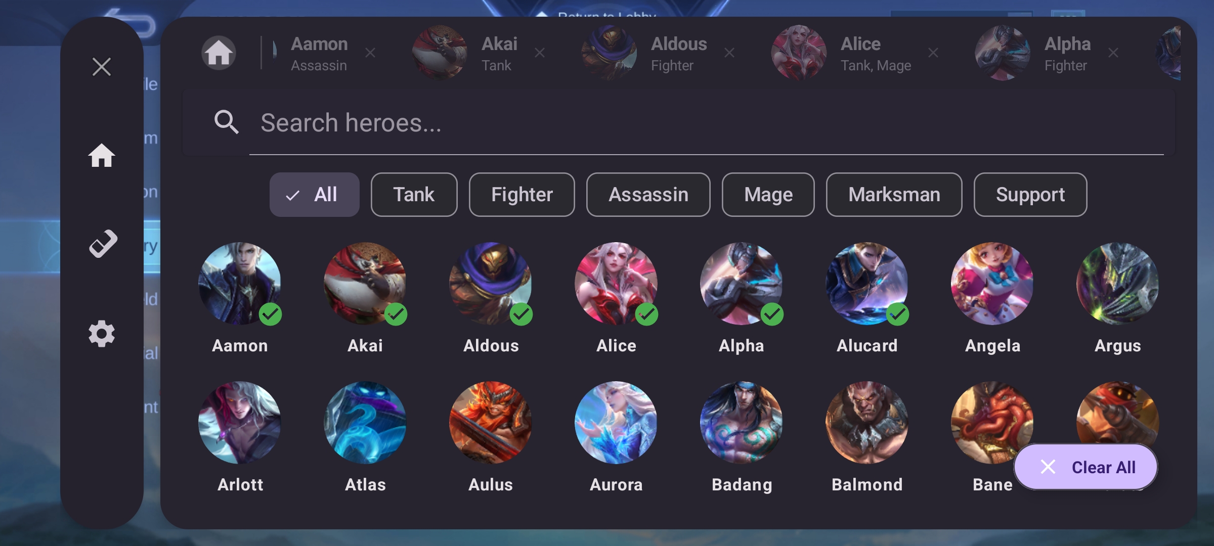 Overlay guide screen